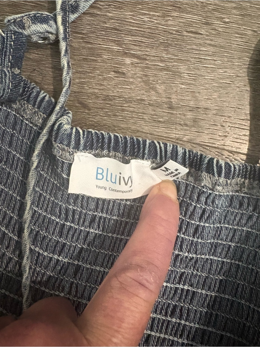 Bluivy Light Blue Denim Wide-Leg Overalls - Picture 4 of 6